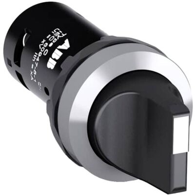 ABB Bouton de sélection, Bouton + interrupteur, Noir ABB Bouton de sélection, Bouton + interrupteur, Noir