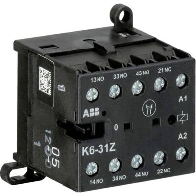 ABB - K6-31Z-27 - 100V 50/60Hz - Petit relais auxiliaire ABB - K6-31Z-27 - 100V 50/60Hz - Petit relais auxiliaire