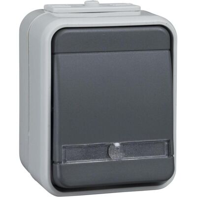 Elso ELG442119 - Bouton-poussoir 1NO Gris Clair - Commutateur Elso ELG442119 - Bouton-poussoir 1NO Gris Clair - Commutateur