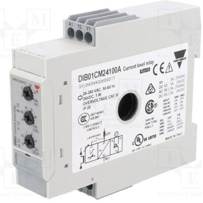 Carlo Gavazzi Relais de surveillance de courant alternatif 24÷240 V CA, 24 V CC, DIB, SPDT, Relai Carlo Gavazzi Relais de surveillance de courant alternatif 24÷240 V CA, 24 V CC, DIB, SPDT, Relai
