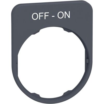 Schneider Electric Porte-étiquette 40x50mm, avec inscription ZBYFP2367C0, Bouton + interrupteur, Blanc, Gris Schneider Electric Porte-étiquette 40x50mm, avec inscription ZBYFP2367C0, Bouton + interrupteur, Blanc, Gris