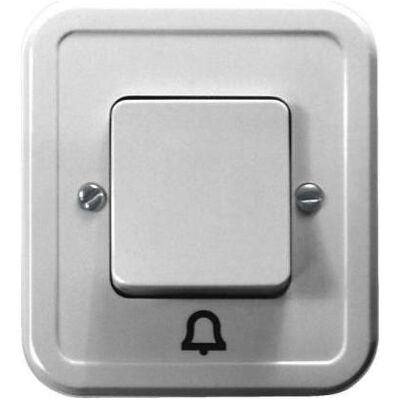 Ospel ŁW-6P/00, Bouton + interrupteur, Blanc Ospel ŁW-6P/00, Bouton + interrupteur, Blanc