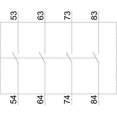 Siemens Bloc d'Interrupteurs Auxiliaires 4S Bgr.S00 Siemens Bloc d'Interrupteurs Auxiliaires 4S Bgr.S00