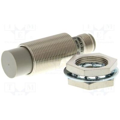 Omron Capteur : inductif SORTIE : 2 fils, contact à ouverture (NO), 0÷14 mm, 12÷24 V CC, M18, IP67, Bouton + interrupteur Omron Capteur : inductif SORTIE : 2 fils, contact à ouverture (NO), 0÷14 mm, 12÷24 V CC, M18, IP67, Bouton + interrupteur