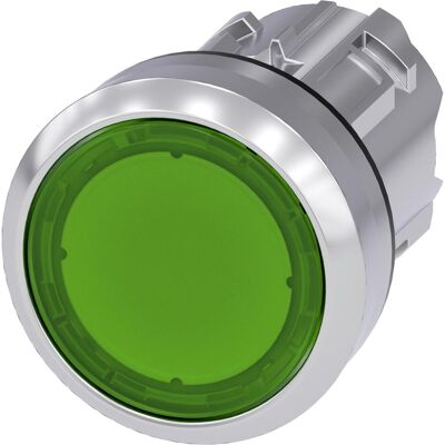 Siemens 3SU1051-0AA40-0AA0 Bouton poussoir lumineux LED - IP66/IP67/IP69K Siemens 3SU1051-0AA40-0AA0 Bouton poussoir lumineux LED - IP66/IP67/IP69K