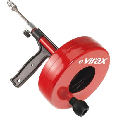 Virax, Enrouleur à câble, Nettoyeur de tubes avec tambour 6,4 mm, longueur 7,5 m (7.50 m) Virax, Enrouleur à câble, Nettoyeur de tubes avec tambour 6,4 mm, longueur 7,5 m (7.50 m)