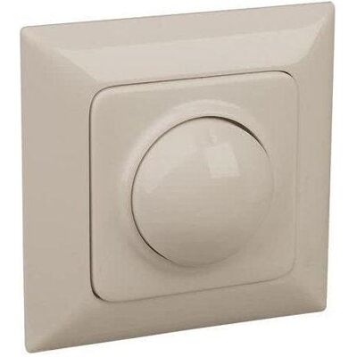 Legrand Creo Couvercle variateur rotatif 776668 blanc amande, Bouton + interrupteur, Beige Legrand Creo Couvercle variateur rotatif 776668 blanc amande, Bouton + interrupteur, Beige