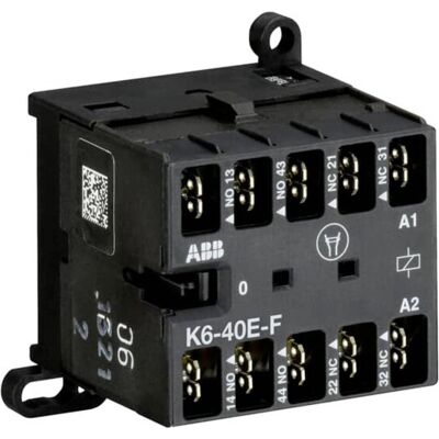 ABB K6-40E-F-80 Petit contacteur auxiliaire 220-240V 40-450Hz GJH1211003R8400, Relai ABB K6-40E-F-80 Petit contacteur auxiliaire 220-240V 40-450Hz GJH1211003R8400, Relai