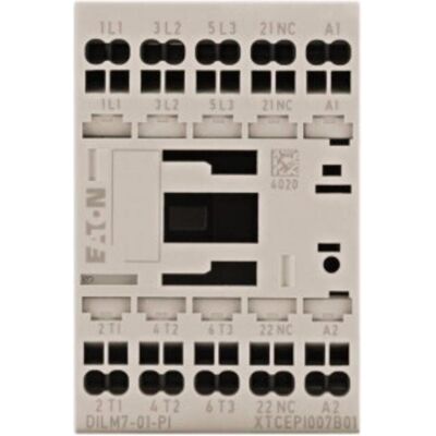 Eaton DILM7-01(24VDC)-PI Relais de puissance - 3p 24V DC 3kW Eaton DILM7-01(24VDC)-PI Relais de puissance - 3p 24V DC 3kW