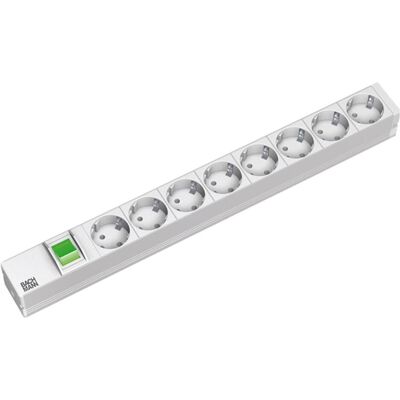 Bachmann, Multiprise, 19" 1U 8xCEE7/3 1xswitch (8x, CEE 7/3, CEE 7/4, Type 13, 1.50 m) Bachmann, Multiprise, 19" 1U 8xCEE7/3 1xswitch (8x, CEE 7/3, CEE 7/4, Type 13, 1.50 m)