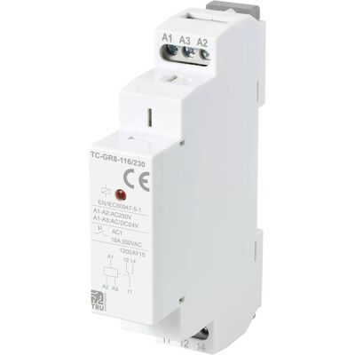 TruComponents TC-GR8-116/230 - Interrupteur en surface - 1 NO - Non éclairé TruComponents TC-GR8-116/230 - Interrupteur en surface - 1 NO - Non éclairé