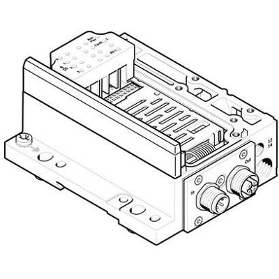 Festo VMPA-ASI-EPL-GU-4E4A-Z 546991 Raccordement électrique, Câble + prise électronique Festo VMPA-ASI-EPL-GU-4E4A-Z 546991 Raccordement électrique, Câble + prise électronique