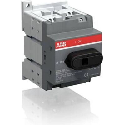 ABB OTDC16F3 Interrupteur-sectionneur DC 3 pôles 1SCA121457R1001, Bouton + interrupteur, Noir ABB OTDC16F3 Interrupteur-sectionneur DC 3 pôles 1SCA121457R1001, Bouton + interrupteur, Noir