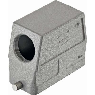 Harting Boîtier à douille sortie de câble latérale 19 30 016 0548, Câble + prise électronique, Gris Harting Boîtier à douille sortie de câble latérale 19 30 016 0548, Câble + prise électronique, Gris