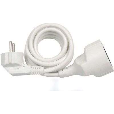 Simon, Rallonge, Rallonge multiprise 1 prise, 16a 250 v, ip20, câble h05 vv-f 3 g1.5 mm², 2 m, blanc (2 m) Simon, Rallonge, Rallonge multiprise 1 prise, 16a 250 v, ip20, câble h05 vv-f 3 g1.5 mm², 2 m, blanc (2 m)