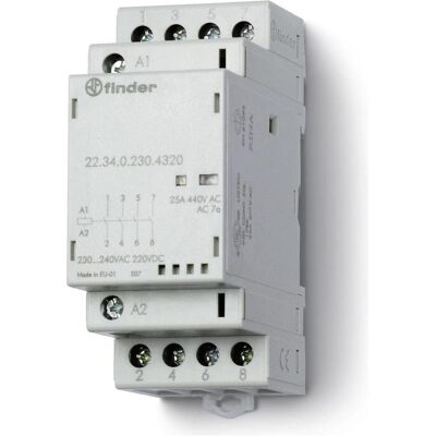 Finder Modular contactor 4NO 25A 230V ac/dc, Relai Finder Modular contactor 4NO 25A 230V ac/dc, Relai