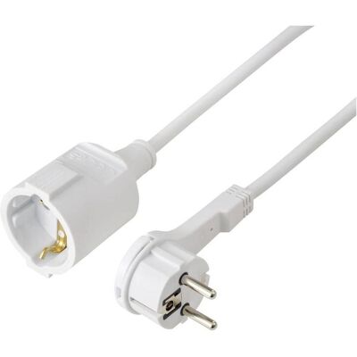 Sygonix, Rallonge, SY-7165300 Strom Verlängerungskabel 16 A Weiss 5.00 m H05VV-F 3G 1,5 mm² (5 m) Sygonix, Rallonge, SY-7165300 Strom Verlängerungskabel 16 A Weiss 5.00 m H05VV-F 3G 1,5 mm² (5 m)
