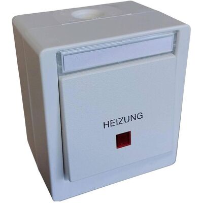 N&L Elektrotechnik N & L 27714 Interrupteur d'urgence chauffage - Complet en saillie Blanc N&L Elektrotechnik N & L 27714 Interrupteur d'urgence chauffage - Complet en saillie Blanc
