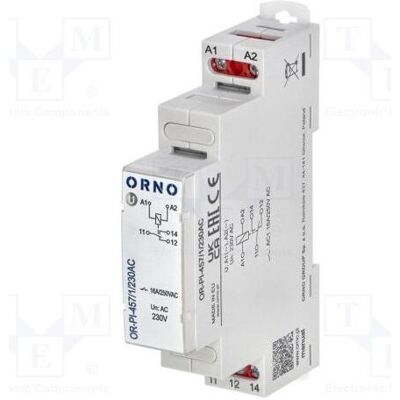 Orno Relais d'installation 1P 230 V CA 16 A, Relai Orno Relais d'installation 1P 230 V CA 16 A, Relai