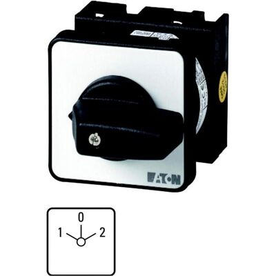 Eaton 1-0-2 Articulation à cames 2P 20A pour T0-2-8211/EZ (053083), Bouton + interrupteur, Noir Eaton 1-0-2 Articulation à cames 2P 20A pour T0-2-8211/EZ (053083), Bouton + interrupteur, Noir