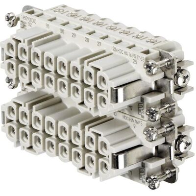 Weidmüller 1650900000 Insert de contact - Connexion à vis 16 broches Weidmüller 1650900000 Insert de contact - Connexion à vis 16 broches