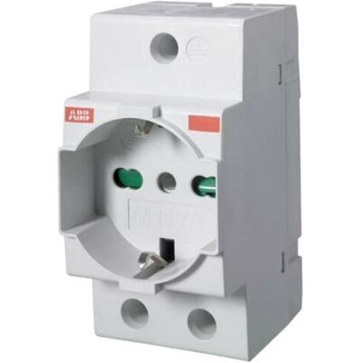 ABB, Prise de courant, SCHUKO Italie P11/P17 M1170 gris clair, RAL 1173 2CSM210000R0701 ABB, Prise de courant, SCHUKO Italie P11/P17 M1170 gris clair, RAL 1173 2CSM210000R0701
