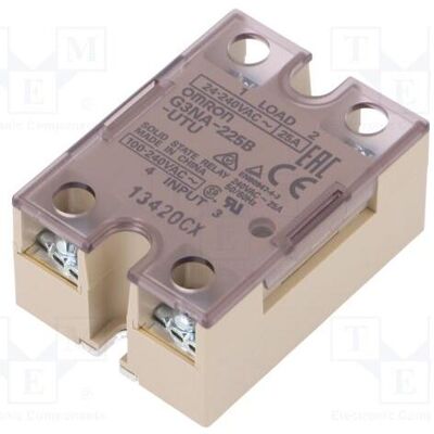 Omron Relais : à semi-conducteurs Ucntrl : 100÷240 V CA, 25 A 24÷240 V CA, G3NA, Relai Omron Relais : à semi-conducteurs Ucntrl : 100÷240 V CA, 25 A 24÷240 V CA, G3NA, Relai
