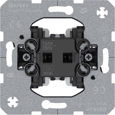 Hager WDE3036, Bouton + interrupteur, Blanc Hager WDE3036, Bouton + interrupteur, Blanc