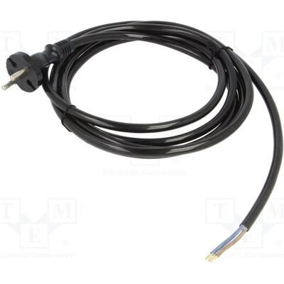 Plastrol, Rallonge, Câble H07BQ-F 2 × 1,5 mm², fiche CEE 7/17 (C), câbles PUR noirs de 3 m (3 m, CEE 7/17) Plastrol, Rallonge, Câble H07BQ-F 2 × 1,5 mm², fiche CEE 7/17 (C), câbles PUR noirs de 3 m (3 m, CEE 7/17)