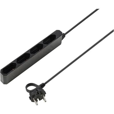 Sygonix, Multiprise, SY-5806880 Multiprise 4 prises Noir Fiche Euro 1 pc. (4x, CEE 7/4, 1.50 m) Sygonix, Multiprise, SY-5806880 Multiprise 4 prises Noir Fiche Euro 1 pc. (4x, CEE 7/4, 1.50 m)