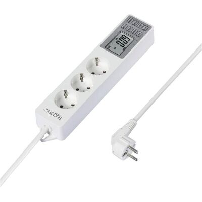 Sygonix, Multiprise, SY-4675078 Steckdosenleiste mit Schaltuhr 3fach Weiss Schutzkontakt 1 St. (3x) Sygonix, Multiprise, SY-4675078 Steckdosenleiste mit Schaltuhr 3fach Weiss Schutzkontakt 1 St. (3x)
