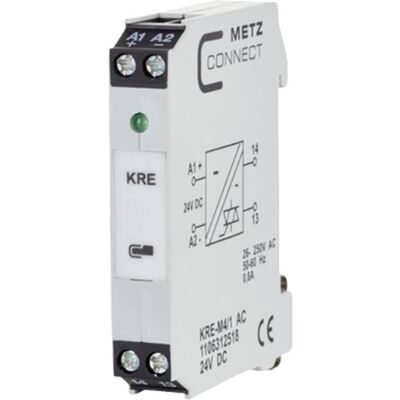Module relais Metz Connect - IP40 - 24 V/DC - 11.20x61.30x43mm Module relais Metz Connect - IP40 - 24 V/DC - 11.20x61.30x43mm