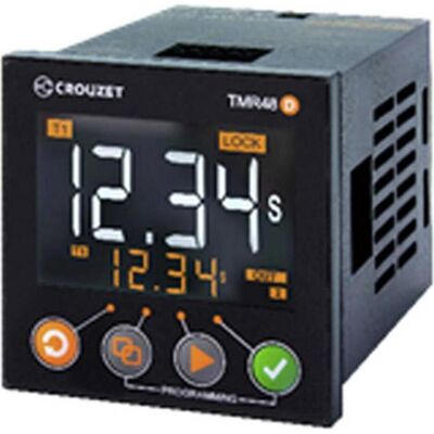 Crouzet Minuteur numérique, MultifunctionS, 240Vac/dc, Relai Crouzet Minuteur numérique, MultifunctionS, 240Vac/dc, Relai