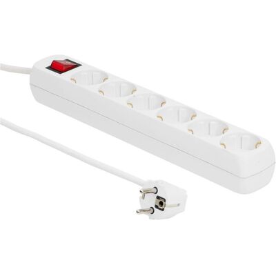MicroConnect, Multiprise, Cordon de rallonge (6x, CEE 7/4, 5 m) MicroConnect, Multiprise, Cordon de rallonge (6x, CEE 7/4, 5 m)