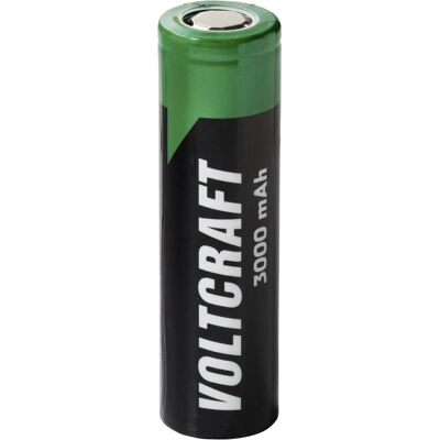 Voltcraft Batterie spéciale 18650 Flat-Top Li-Ion 3,6 V 3 000 mAh, 1 pièce (1 pcs, 18650, 3000 mAh), Batteries + piles Voltcraft Batterie spéciale 18650 Flat-Top Li-Ion 3,6 V 3 000 mAh, 1 pièce (1 pcs, 18650, 3000 mAh), Batteries + piles