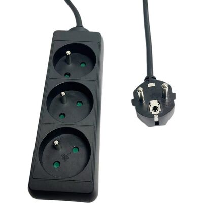 MicroConnect, Multiprise, 3-way Power Strip FR Type (3x, CEE 7/3, 1.50 m) MicroConnect, Multiprise, 3-way Power Strip FR Type (3x, CEE 7/3, 1.50 m)