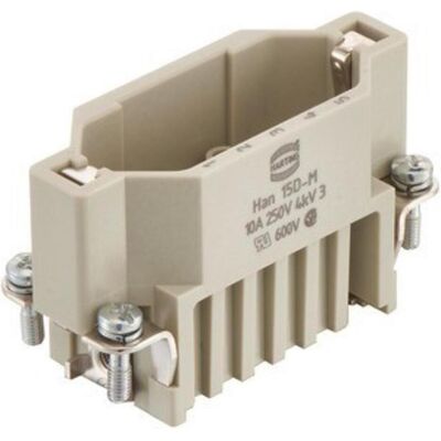 Harting Connecteur HAN D, type d'utilisation 10A raccordement par sertissage max 2,5mm2, 10A 15 pôles, Câble + prise électronique, Gris Harting Connecteur HAN D, type d'utilisation 10A raccordement par sertissage max 2,5mm2, 10A 15 pôles, Câble + prise électronique, Gris