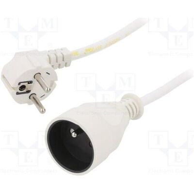 Jonex, Rallonge, Rallonge H05VV-F 3G 1,5 mm² 3 m PVC blanc Nombre de prises : 1 (3 m, CEE 7/7) Jonex, Rallonge, Rallonge H05VV-F 3G 1,5 mm² 3 m PVC blanc Nombre de prises : 1 (3 m, CEE 7/7)