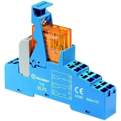 Finder 48.P5.8.024.0060 Module relais - 24 V/AC, 8 A, 2 inverseurs Finder 48.P5.8.024.0060 Module relais - 24 V/AC, 8 A, 2 inverseurs