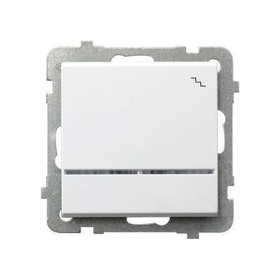 Ospel ŁP-3RS/m/00, Bouton + interrupteur, Blanc Ospel ŁP-3RS/m/00, Bouton + interrupteur, Blanc