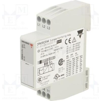 Carlo Gavazzi Relais de surveillance de tension pour montage sur rail DIN DPA SPDT IP20, Relai Carlo Gavazzi Relais de surveillance de tension pour montage sur rail DIN DPA SPDT IP20, Relai