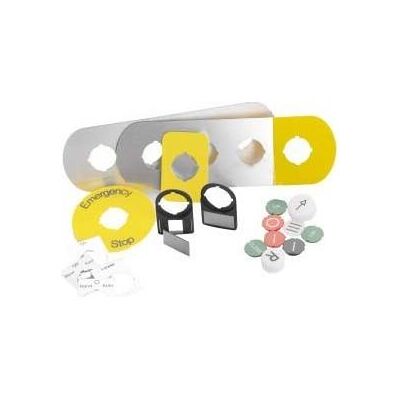 ABB Étiquette d'identification, Bouton + interrupteur, Argent ABB Étiquette d'identification, Bouton + interrupteur, Argent