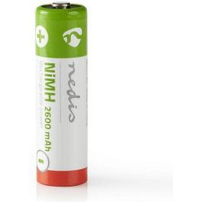 Nedis Pile rechargeable AA NI-MH 1.2 V 2600 mAh 4 pièces (4 pcs, AA, 2600 mAh), Batteries + piles Nedis Pile rechargeable AA NI-MH 1.2 V 2600 mAh 4 pièces (4 pcs, AA, 2600 mAh), Batteries + piles