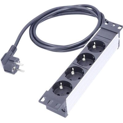 As - Schwabe, Multiprise, Steckdosenleiste für 10" Netzwerkschrank (4x, CEE 7/3, 2 m) As - Schwabe, Multiprise, Steckdosenleiste für 10" Netzwerkschrank (4x, CEE 7/3, 2 m)