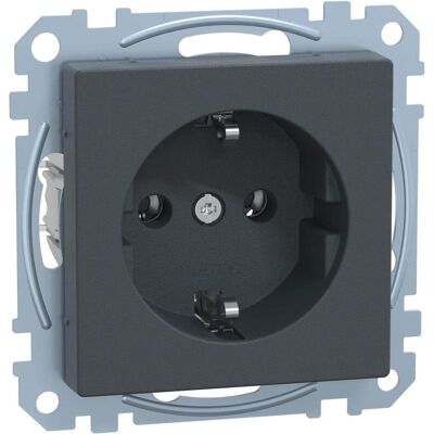 Merten MEG2401-0414 Prise Murale - Contact de Protection, Anthracite - Prise Murale Merten MEG2401-0414 Prise Murale - Contact de Protection, Anthracite - Prise Murale