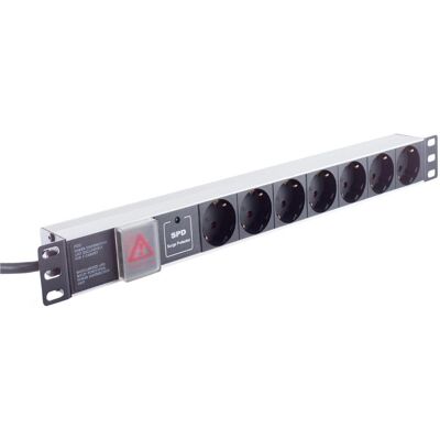 Shiverpeaks, Multiprise, -BASIC-S--19"" Prises multiples 7x, 1U, noir Shiverpeaks, Multiprise, -BASIC-S--19"" Prises multiples 7x, 1U, noir