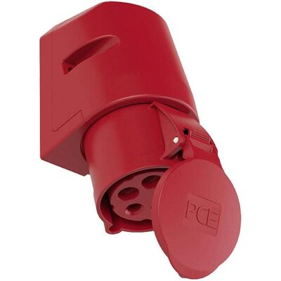 PCE 125-6R Prise murale - 5 pôles, 400V, Rouge PCE 125-6R Prise murale - 5 pôles, 400V, Rouge