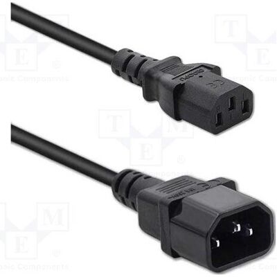 Qoltec, Rallonge, 50457 Kabel zasilający do UPS IEC C13/C14 3x0.75mm 1m (1 m, CEE 7/4) Qoltec, Rallonge, 50457 Kabel zasilający do UPS IEC C13/C14 3x0.75mm 1m (1 m, CEE 7/4)