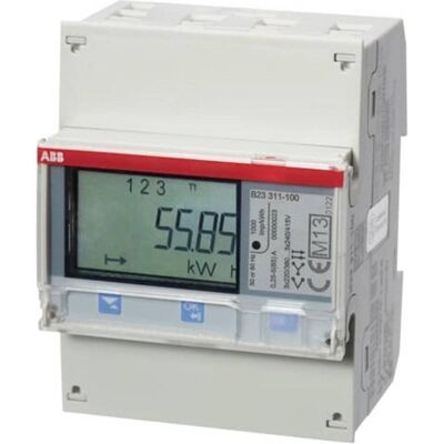 Compteur d'énergie ABB B23 311-100 - 3F, 65A Compteur d'énergie ABB B23 311-100 - 3F, 65A