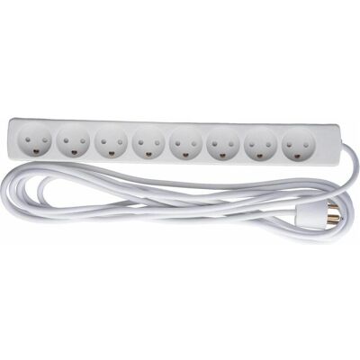 MicroConnect, Multiprise, 8-way Danish Power Strip 5m (8x, CEE 7/3, 5 m) MicroConnect, Multiprise, 8-way Danish Power Strip 5m (8x, CEE 7/3, 5 m)